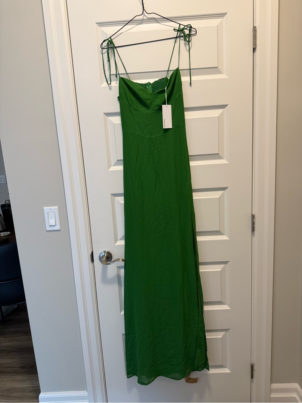 NWT Reformation Melita Dress Kelly Green Size 4